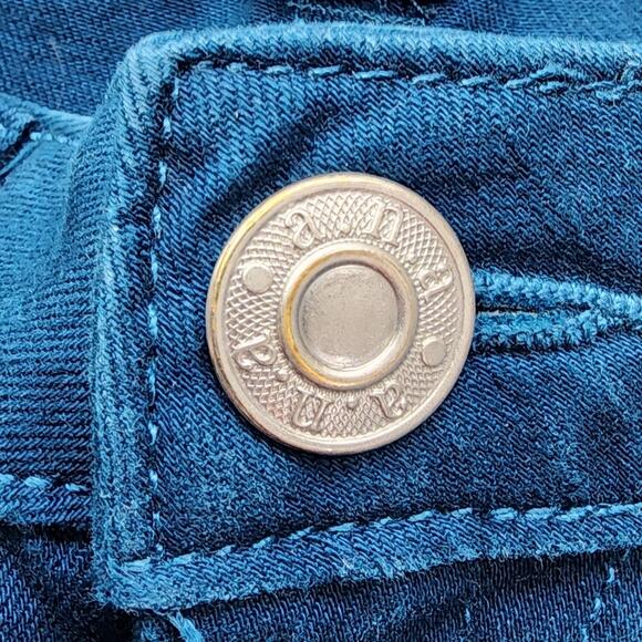 Ana Jeans Womens 6P PETITE Blue Green Mid Rise Crop Capri Stretch Denim Casual - Picture 2 of 12